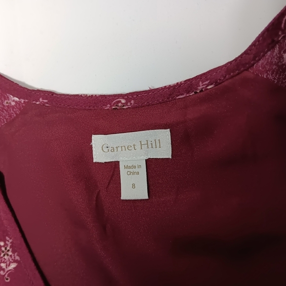 Garnet Hill 3/4 sleeve lined midi Dress. NWOT. Size 8 - Picture 10 of 10